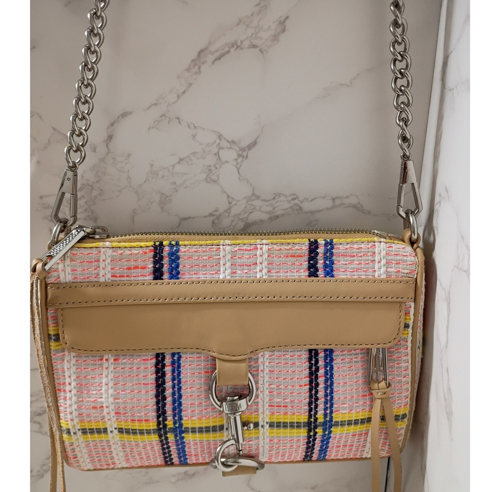 REBECCA MINKOFF Mini M.A.C. Pink Tweed Crossbody Bag - NWOT